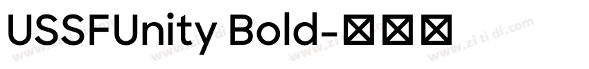 USSFUnity Bold字体转换